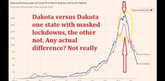 Dakota versus Dakota: Do Lockdowns Change the Future? Masks? Battleground Dakotas