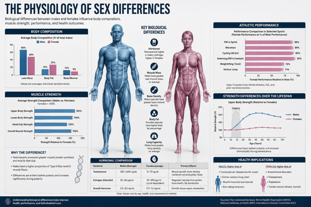 James Nuzzo on Men’s Health and Why Men’s Spaces Disappear 13 Scientific illustration of physiological sex differences and muscle strength