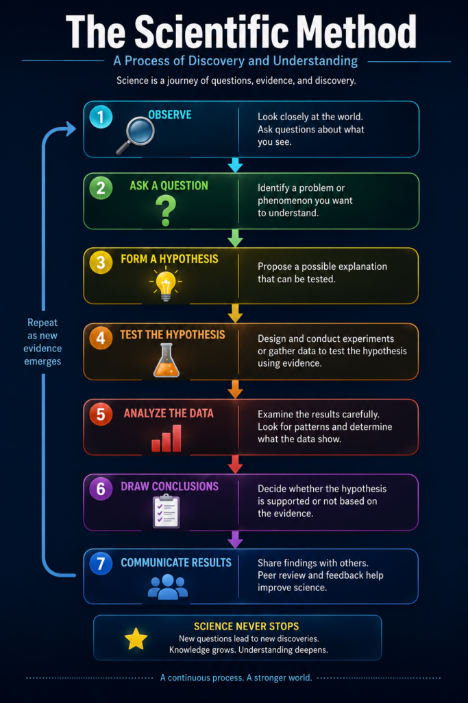 The scientific method flowchart