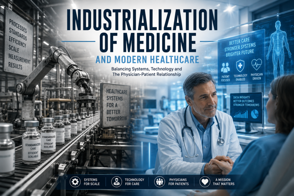 Industrialization of Medicine and modern healthcare