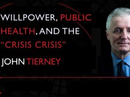 John Tierney discussing willpower public health and the crisis crisis