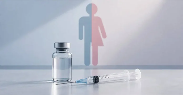 Split-Gender-Symbol-with-Medical-Vial-and-Syringe